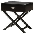 thumbnail image 1 of Baxton Studio Curtice Modern And Contemporary Black 1-Drawer Wooden End Table, 1 of 7