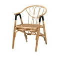 thumbnail image 1 of Baxton Studio Cyntia Modern Bohemian Natural Brown Rattan Dining Chair, 1 of 7