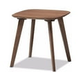 thumbnail image 1 of Baxton Studio Dahlia Mid-Century Modern Walnut Wood End Table, 1 of 3