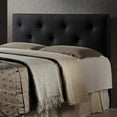 thumbnail image 1 of Baxton Studio Dalini Faux Leather Tufted Full Panel Headboard, Black, 1 of 9
