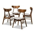 thumbnail image 1 of Baxton Studio Danica Mid-Century Modern Transitional Light Grey Fabric Upholstered and Walnut Brown Finished Wood, 1 of 6