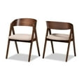 thumbnail image 1 of Baxton Studio Danton Beige and Brown Finished Wood Dining Chair (Set of 2), 1 of 7