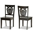 thumbnail image 1 of Baxton Studio Dark Brown Finished Wood 2-Piece Dining Chair Set, 1 of 7