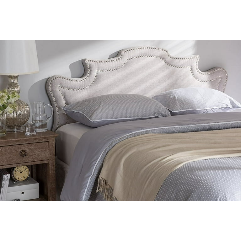 Baxton Studio Nadeen Modern and Contemporary Greyish Beige Fabric King Size Headboard Baxton Studio Nadeen Modern and Contemporary Greyish Beige Fabric King Size Headboard