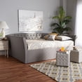 thumbnail image 1 of Baxton Studio Delora Modern and Contemporary Light Grey Fabric Upholstered Full Size Daybed, 1 of 8