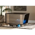thumbnail image 1 of Baxton Studio Eckhart Modern and Contemporary Two-Tone Dark Brown and Oak Finished Wood Cat Litter Box Cover House, 1 of 7
