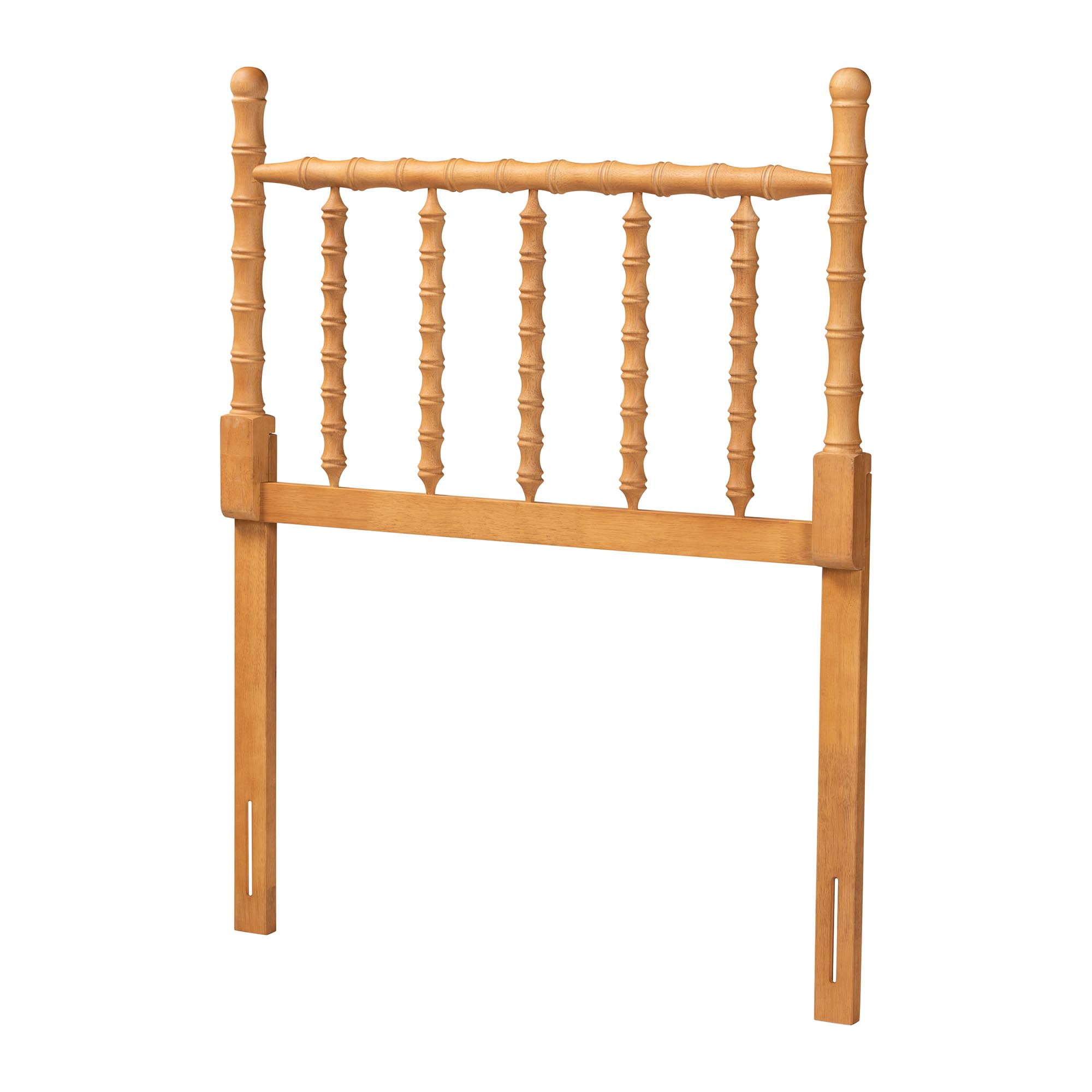 Baxton Studio Edaline Traditional Headboard, Twin, Oak Brown