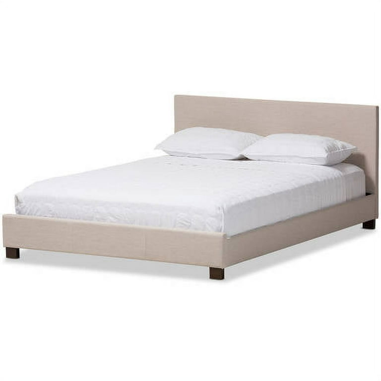 Baxton Studio Elizabeth Modern and Contemporary Grey Fabric Upholstered Panel-Stitched Full Size Platform Bed Baxton Studio Elizabeth Modern and Contemporary Grey Fabric Upholstered Panel-Stitched Full Size Platform Bed