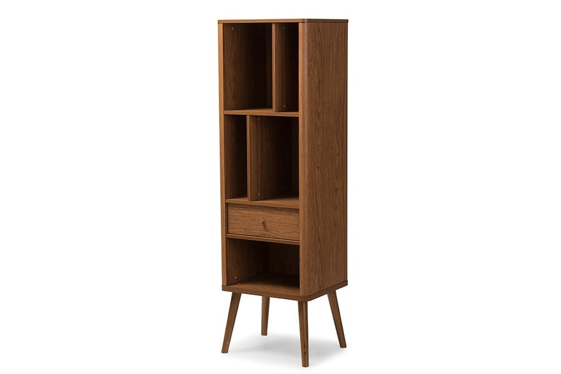 Ellingham Compact Walnut Brown Sideboard with Splayed Legs