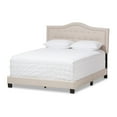 thumbnail image 1 of Baxton Studio Emerson Modern and Contemporary Light Beige Fabric Upholstered King Size Bed, 1 of 7