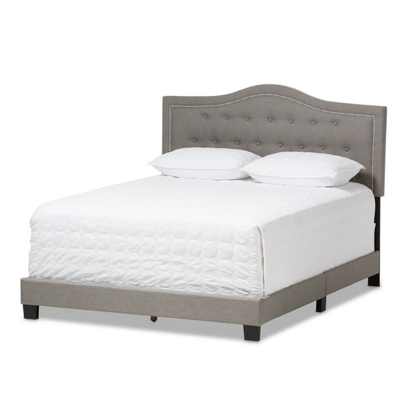 Baxton Studio Emerson Modern and Contemporary Light Grey Fabric Upholstered Full Size Bed Baxton Studio Emerson Modern and Contemporary Light Grey Fabric Upholstered Full Size Bed
