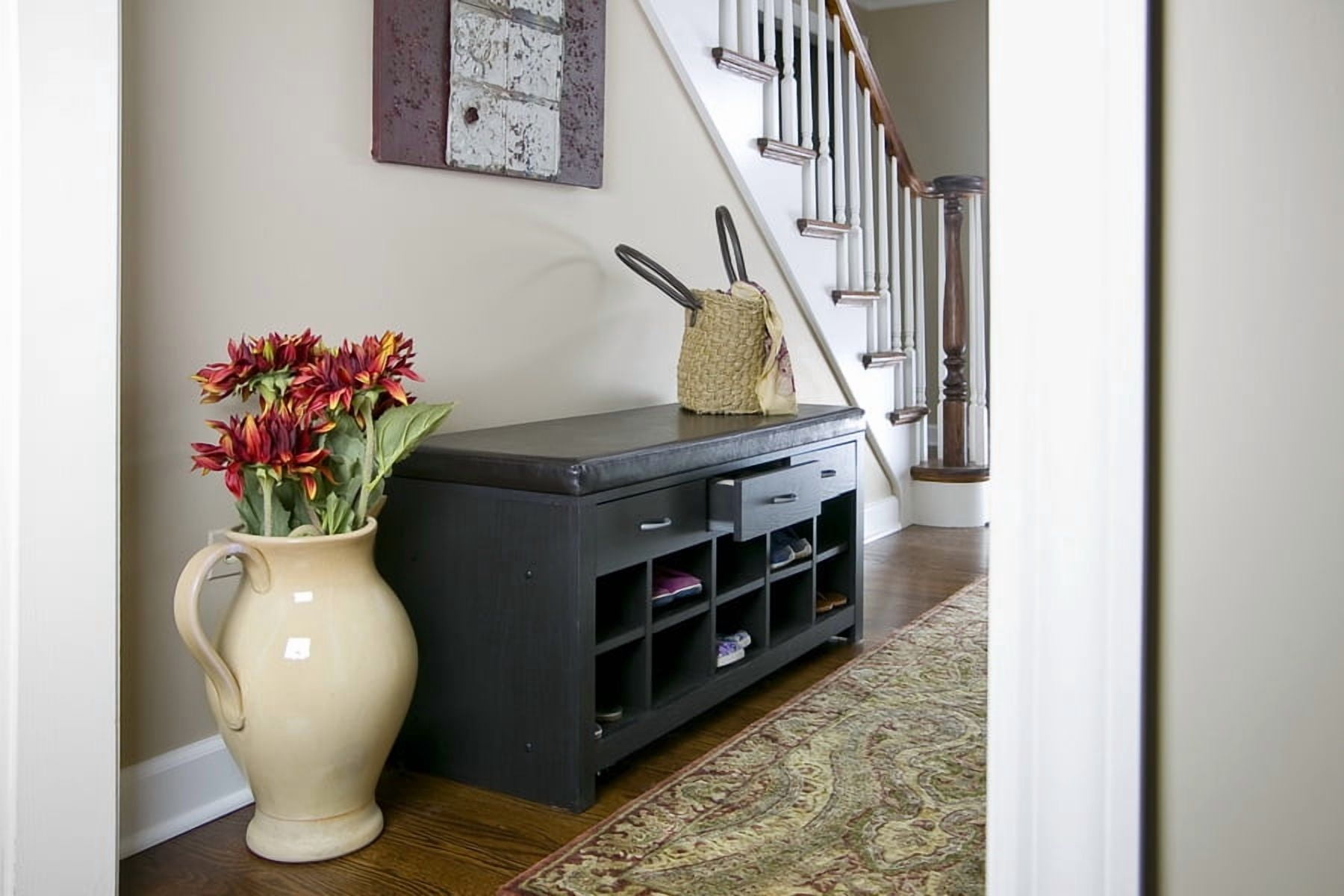 Baxton Studio Espresso Entryway Bench