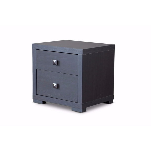 Baxton Studio Espresso Silverstone Modern Nightstand Baxton Studio Espresso Silverstone Modern Nightstand