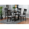thumbnail image 1 of Baxton Studio Estelle Modern Grey Fabric and Dark Brown Finished Wood 5-Piece Dining Set, 1 of 11
