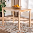 thumbnail image 1 of Baxton Studio Eveline Modern Natural Brown Finished Wood 43-Inch Dining Table, 1 of 8