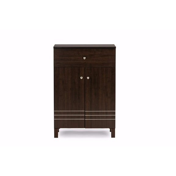 Baxton Studio Felda 2 Door Shoe Cabinet