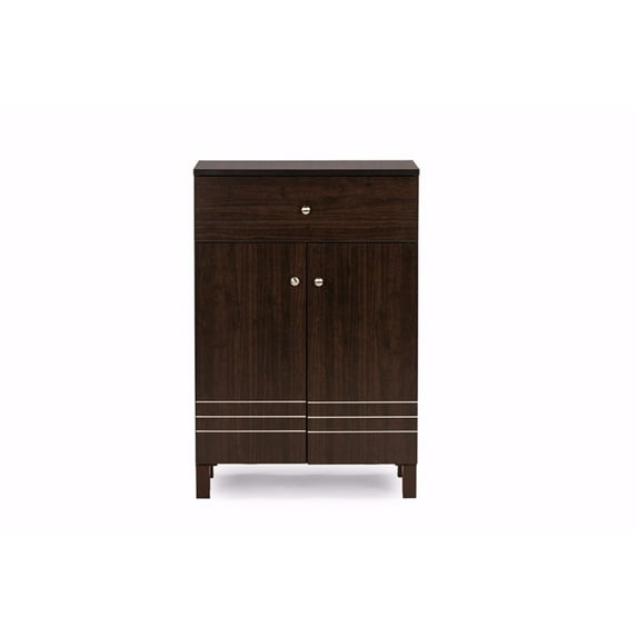 Baxton Studio Felda 2 Door Shoe Cabinet