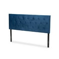 thumbnail image 1 of Baxton Studio Felix Modern and Contemporary Navy Blue Velvet Fabric Upholstered King Size Headboard,Wholesale Interiors, 1 of 7