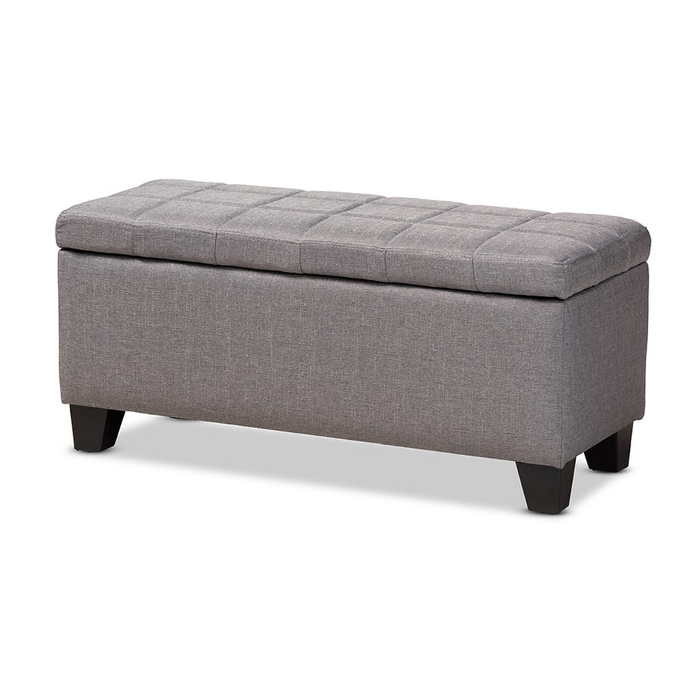 Baxton Studio Fera Modern and Contemporary Gray Fabric Upholstered