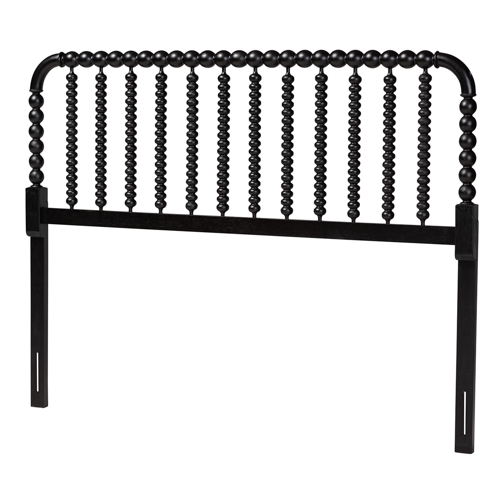 Baxton Studio Finley Traditional Headboard, Queen, Black