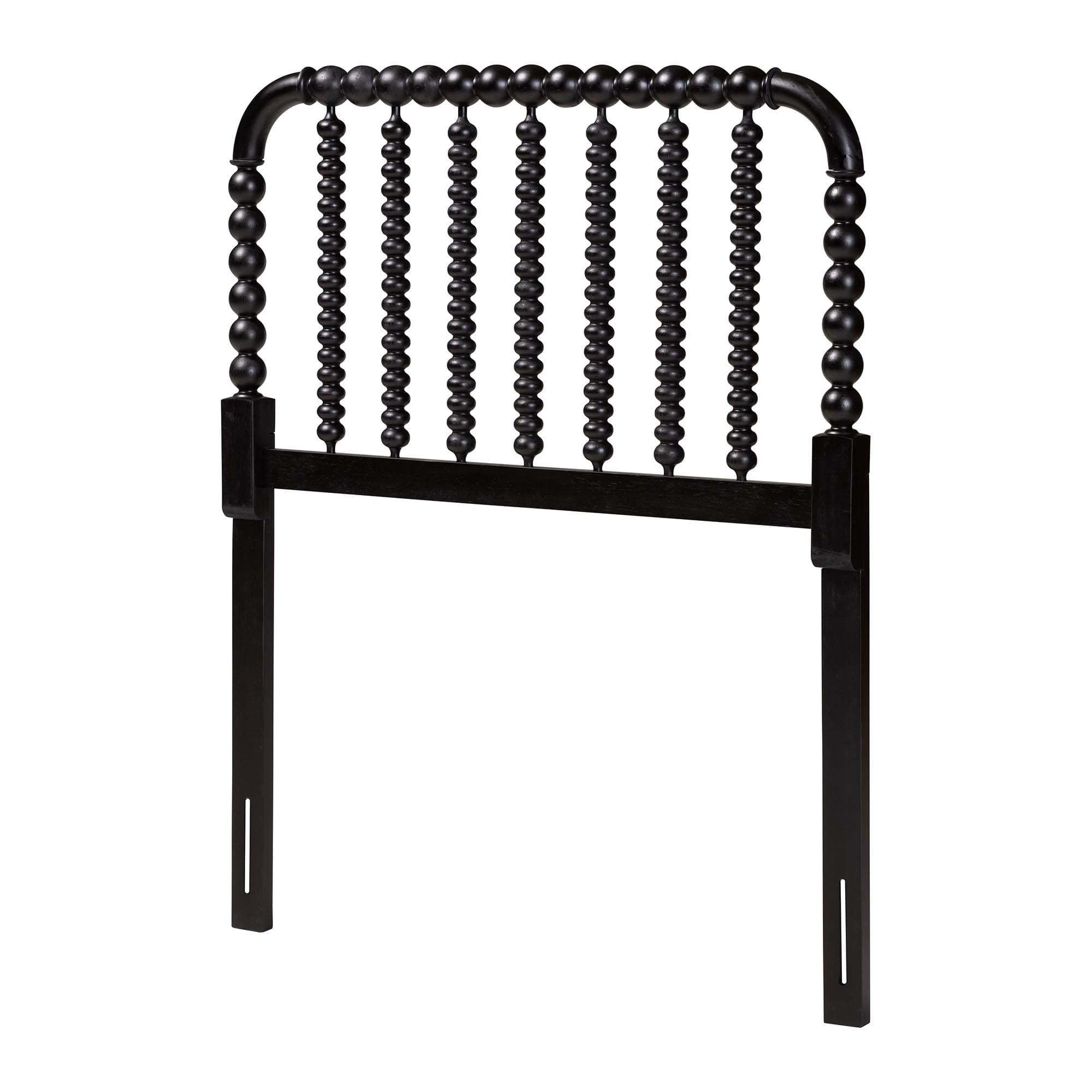 Baxton Studio Finley Traditional Headboard, Twin, Black