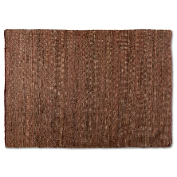 Baxton Studio Flamings Modern and Contemporary Rust Handwoven Hemp Area Rug