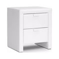 thumbnail image 1 of Baxton Studio Frey White Upholstered Modern Nightstand, 1 of 6