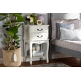 thumbnail image 1 of Baxton Studio Gabrielle Traditional French Country Provincial White-Finished 2-Drawer Wood End Table, 1 of 9