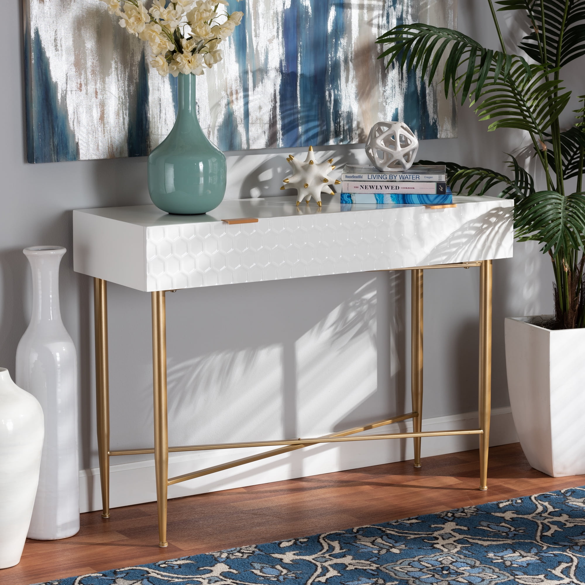 Baxton studio console table deals