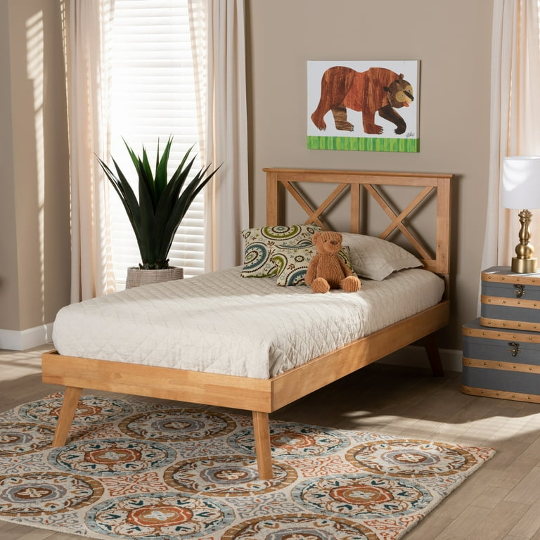 Baxton Studio Galvin Modern and Contemporary Brown Finished Wood Twin Size Platform Bed Baxton Studio Galvin Modern and Contemporary Brown Finished Wood Twin Size Platform Bed