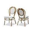 Baxton Studio Gauthier Classic French Bistro Dining Chair Set, Indoor