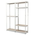 thumbnail image 1 of Baxton Studio Gavin White Metal 7-Shelf Closet Storage Racking Organizer-Color:White,Material:Metal,Quantity:1,Style:Traditional, 1 of 6