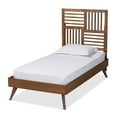 thumbnail image 1 of Baxton Studio Gemma Walnut Brown Finished Wood Twin Size Platform Bed, 1 of 9