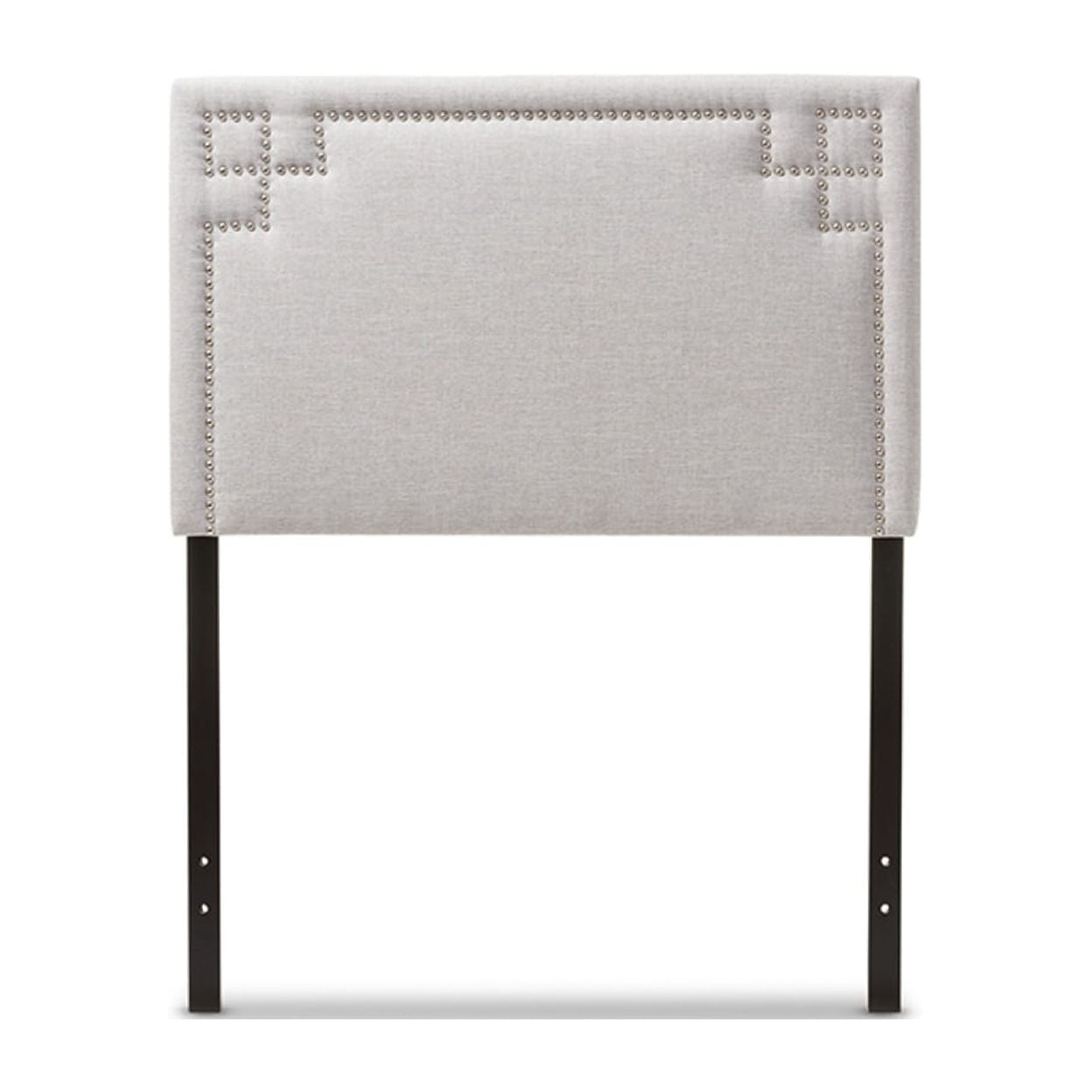 Baxton Studio Geneva Modern and Contemporary Dark Grey Fabric Upholstered Twin Size Headboard Baxton Studio Geneva Modern and Contemporary Dark Grey Fabric Upholstered Twin Size Headboard