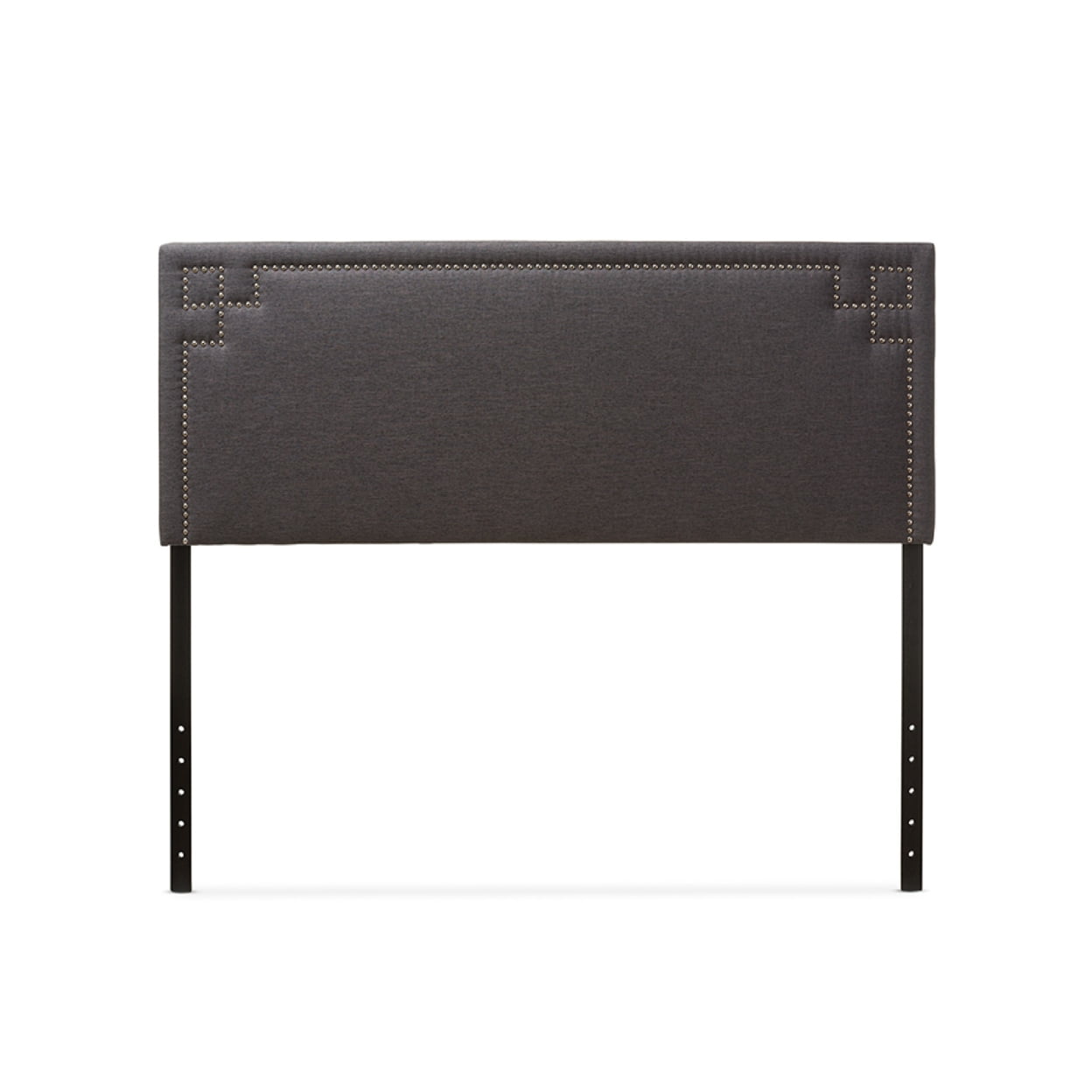 Baxton Studio Geneva Modern and Contemporary Dark Grey Fabric Upholstered Twin Size Headboard Baxton Studio Geneva Modern and Contemporary Dark Grey Fabric Upholstered Twin Size Headboard