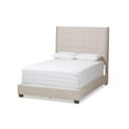 thumbnail image 1 of Baxton Studio Georgette Modern and Contemporary Light Beige Fabric Queen Upholstered Bed, 1 of 5