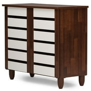 Baxton Studio Gisela 2 Door Shoe Cabinet