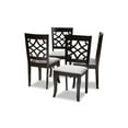 thumbnail image 1 of Baxton Studio Mael Modern and Contemporary Grey Fabric Upholstered Espresso Brown Finished Wood Dining Chair (Set of 4), 1 of 7
