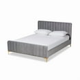 thumbnail image 1 of Baxton Studio Gold Finished Queen Size Platform Bed, 1 of 11