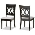 thumbnail image 1 of Baxton Studio Grey Upholstered and Brown Finished Wood 2-Piece Dining Chair Set, 1 of 7