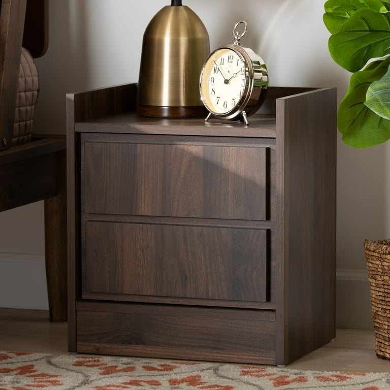 Baxton Studio Hale Modern and Contemporary Walnut Brown Finished