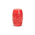 thumbnail image 1 of Baxton Studio Hallie Modern and Contemporary Red Finished Metal Outdoor Side Table, 1 of 13