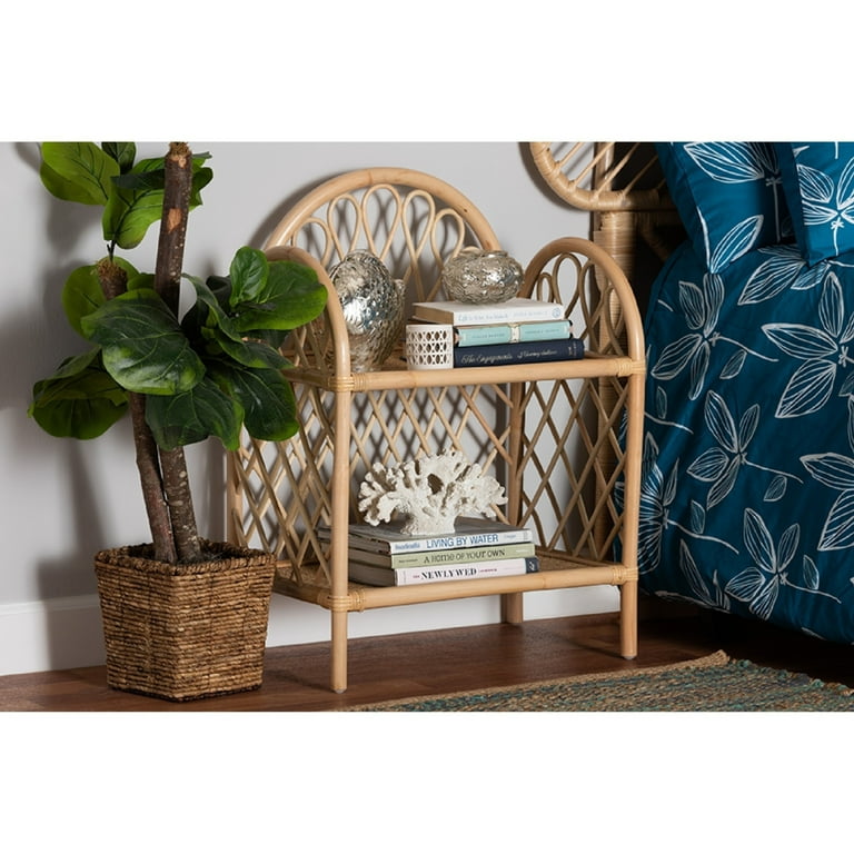 Rattan display sale shelf