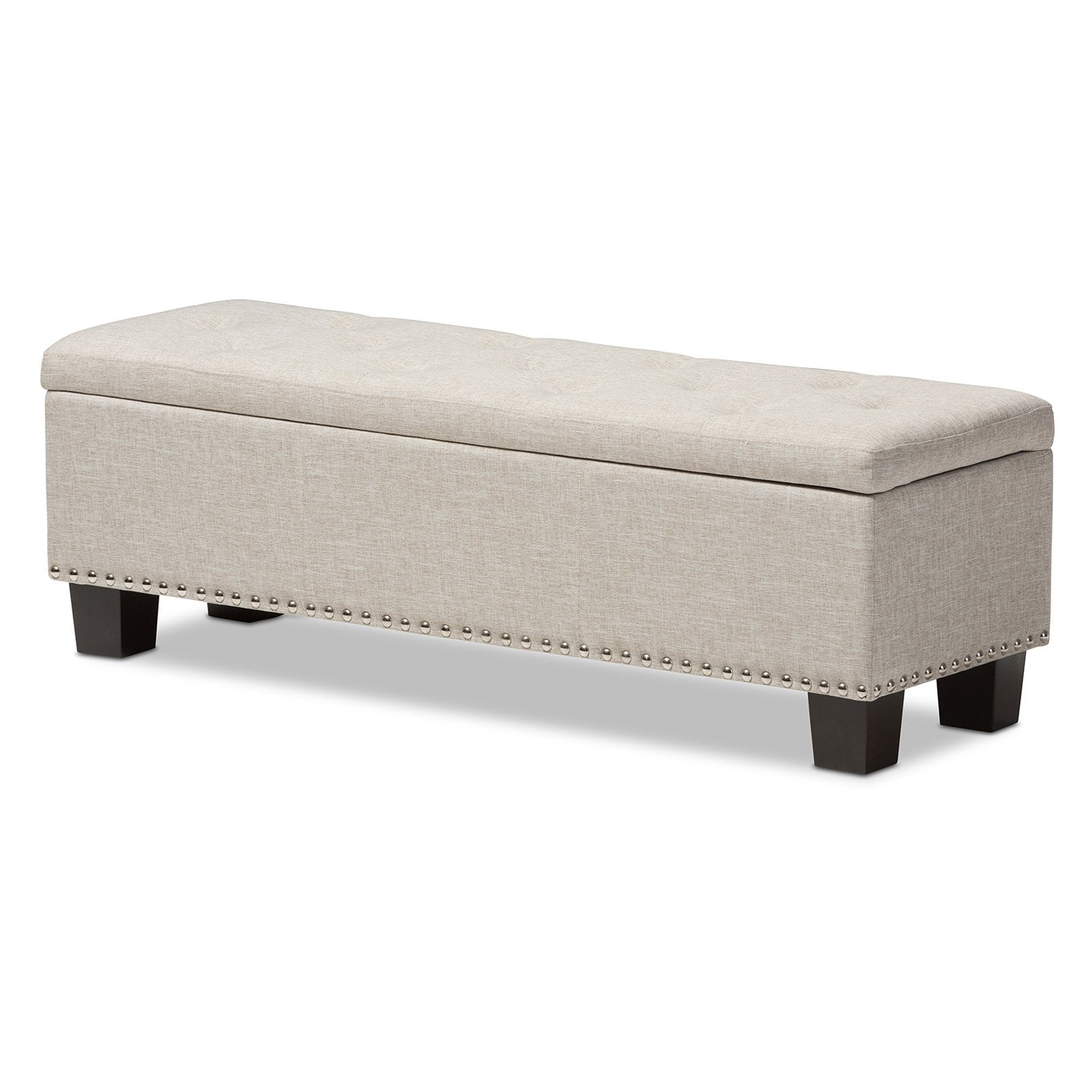 Baxton Studio Hannah Modern and Contemporary Beige Fabric Upholstered