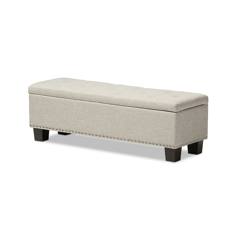 Baxton Studio Hannah Modern and Contemporary Light Blue Fabric Upholstered Button-Tufting Storage Ottoman Bench Baxton Studio Hannah Modern and Contemporary Light Blue Fabric Upholstered Button-Tufting Storage Ottoman Bench
