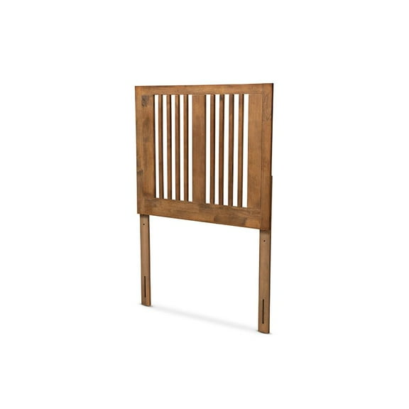 Baxton Studio Harena Modern and Contemporary Transitional Ash Walnut Finished Wood Twin Size Headboard