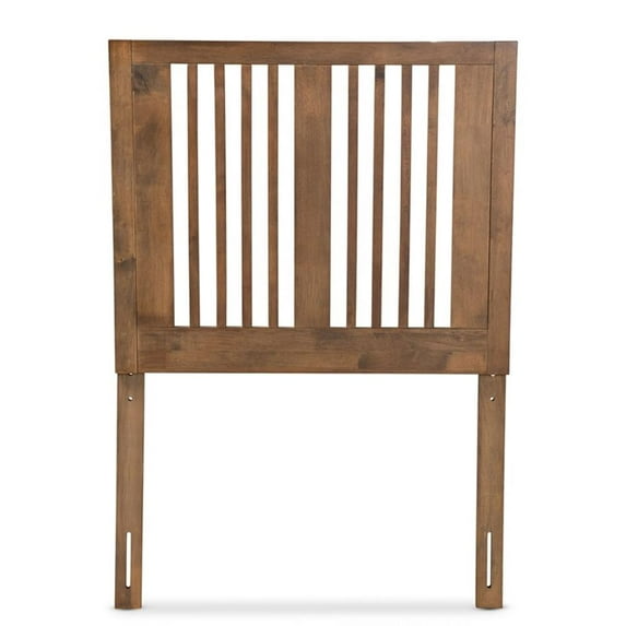 Baxton Studio Harena Modern and Contemporary Transitional Ash Walnut Finished Wood Twin Size Headboard
