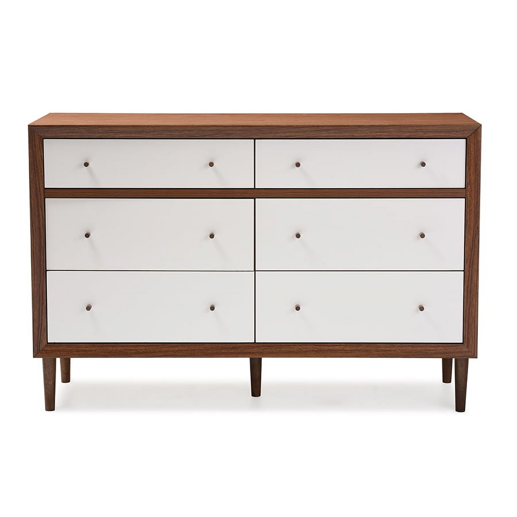 Baxton Studio Harlow Mid century Modern Scandinavian Style White