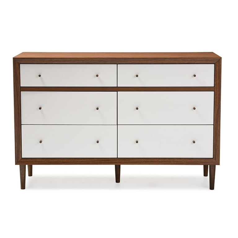 NASTOYS Mid-Century PIERCE (SMALL)1個 HOMES: Inside + Out Riverstone Mid-Century Modern 6 Drawer