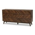 thumbnail image 1 of Baxton Studio Hartman Walnut Brown Finished Wood 6-Drawer Dresser, 1 of 7